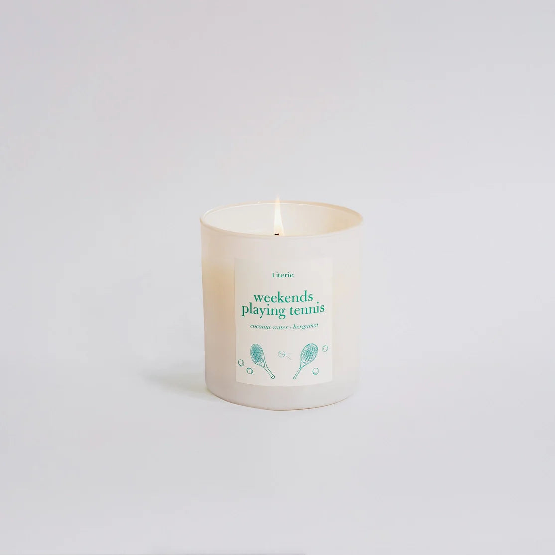 Literie Weekends Playing Tennis Candle