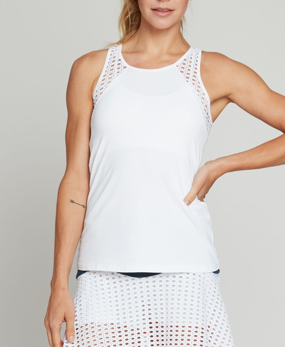 L'ETOILE SPORT POINTELLE TRIM TENNIS TANK