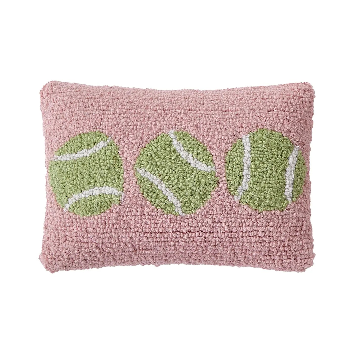 Tennis Balls Hook Throw Pillow
