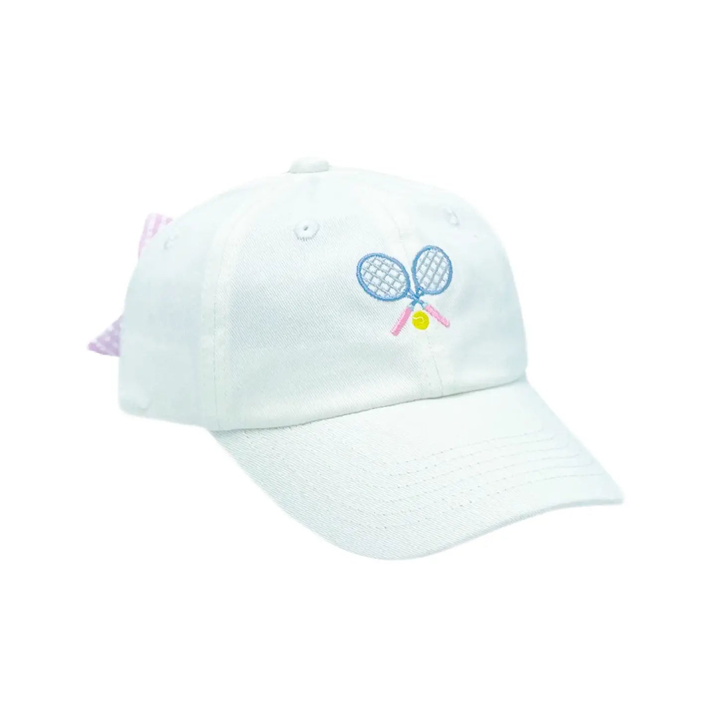 Girls Tennis Hat – Kids & Youth Sizes with Seersucker Bow