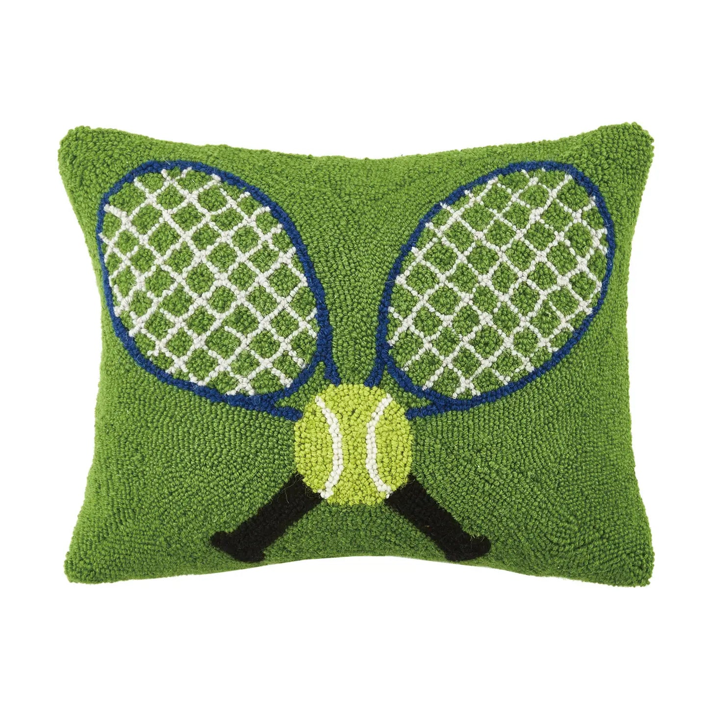 Crossed Tennis Racquets Hook Throw  Pillow