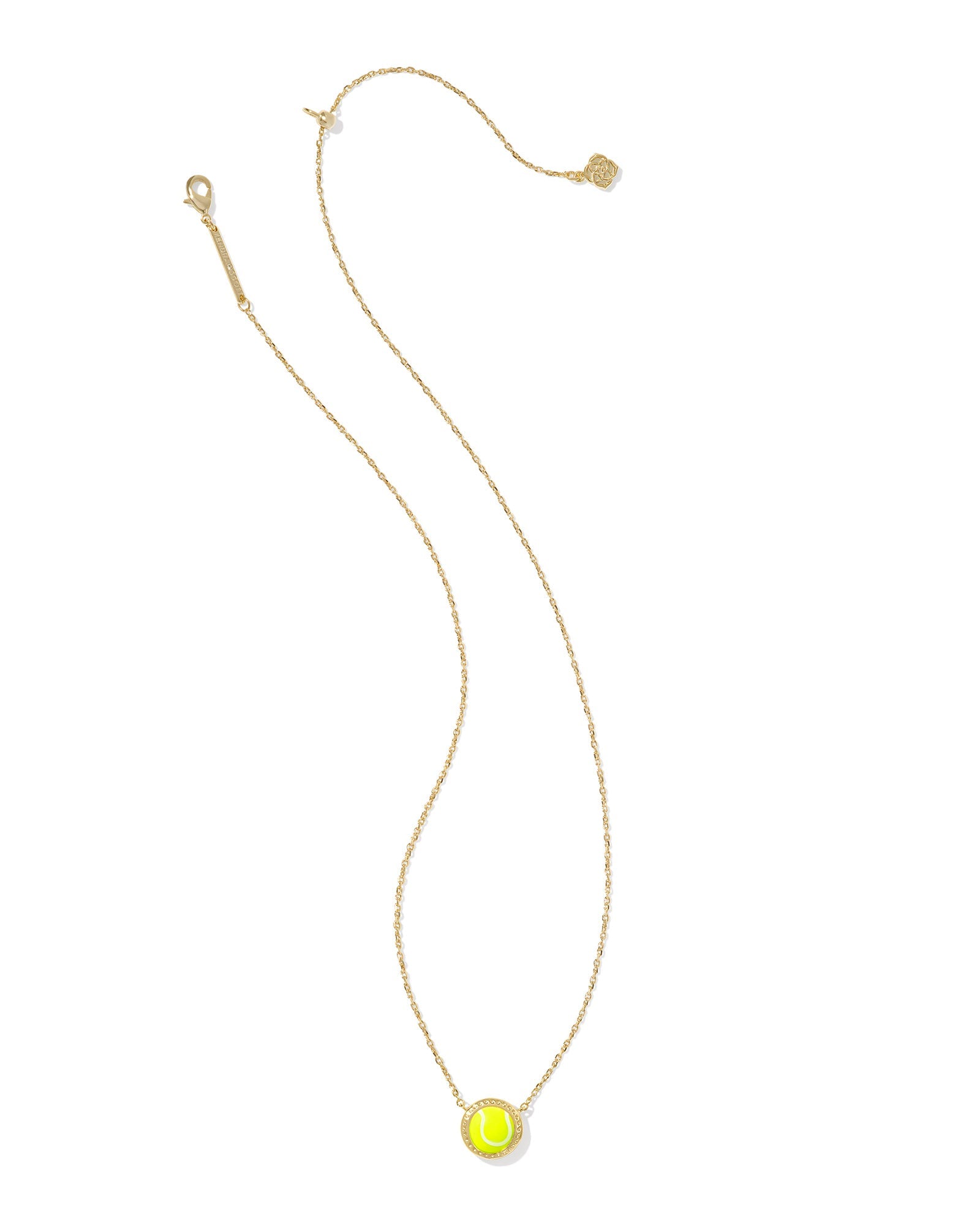 Tennis Necklace by Kendra Scott – Chartreuse Magnesite in Gold or Silver