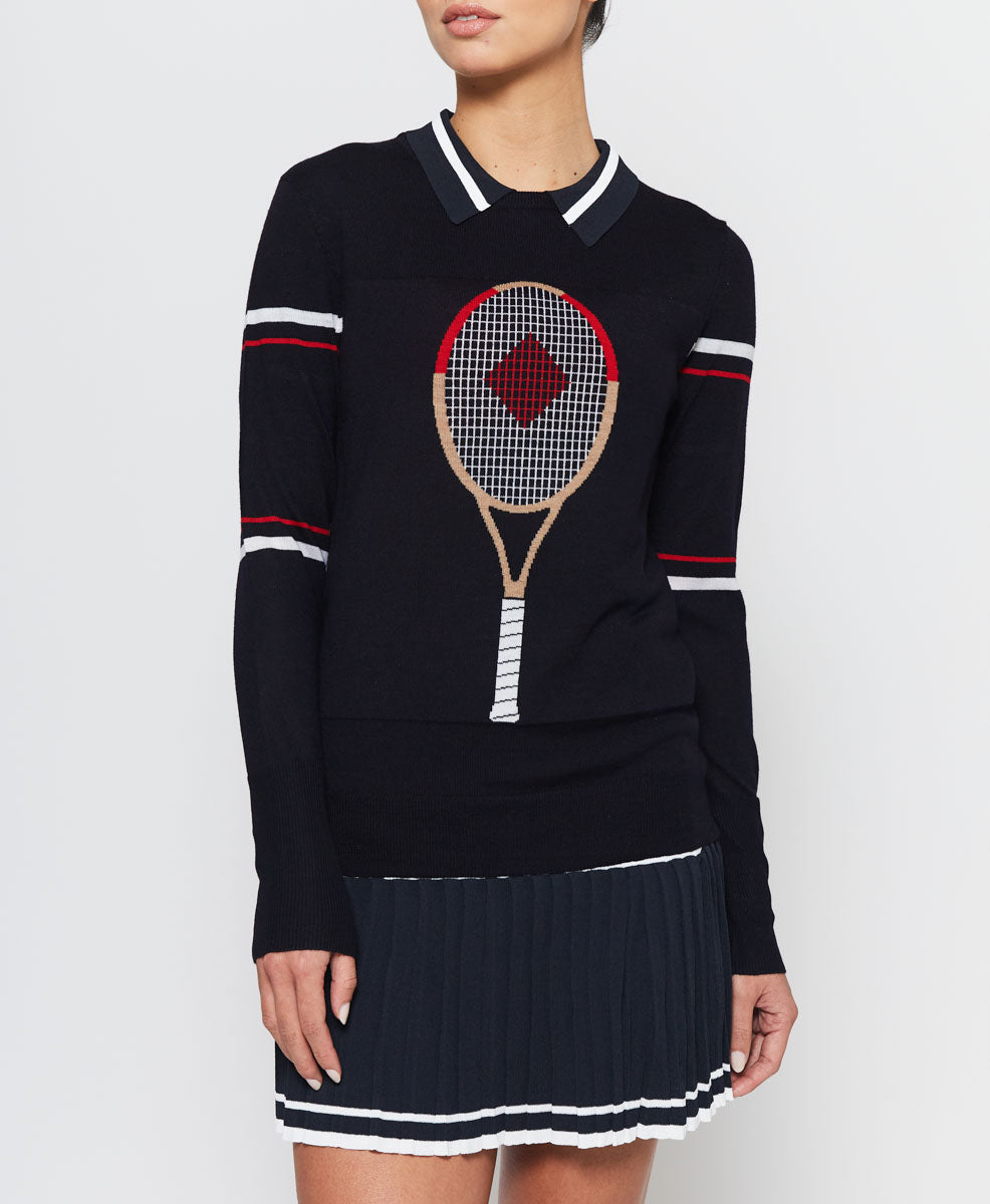 L'ETOILE TENNIS RACQUET SWEATER