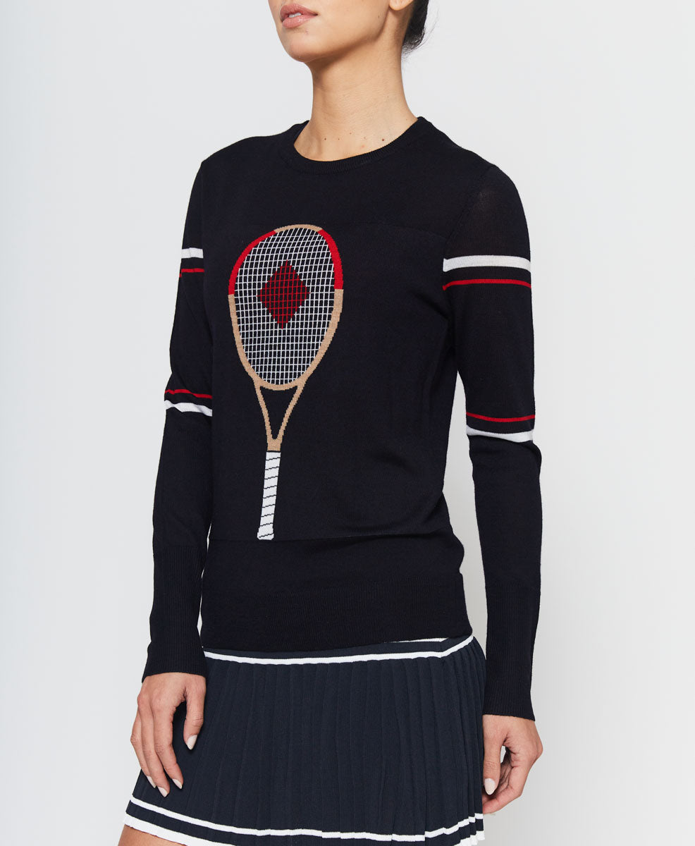 L'ETOILE TENNIS RACQUET SWEATER