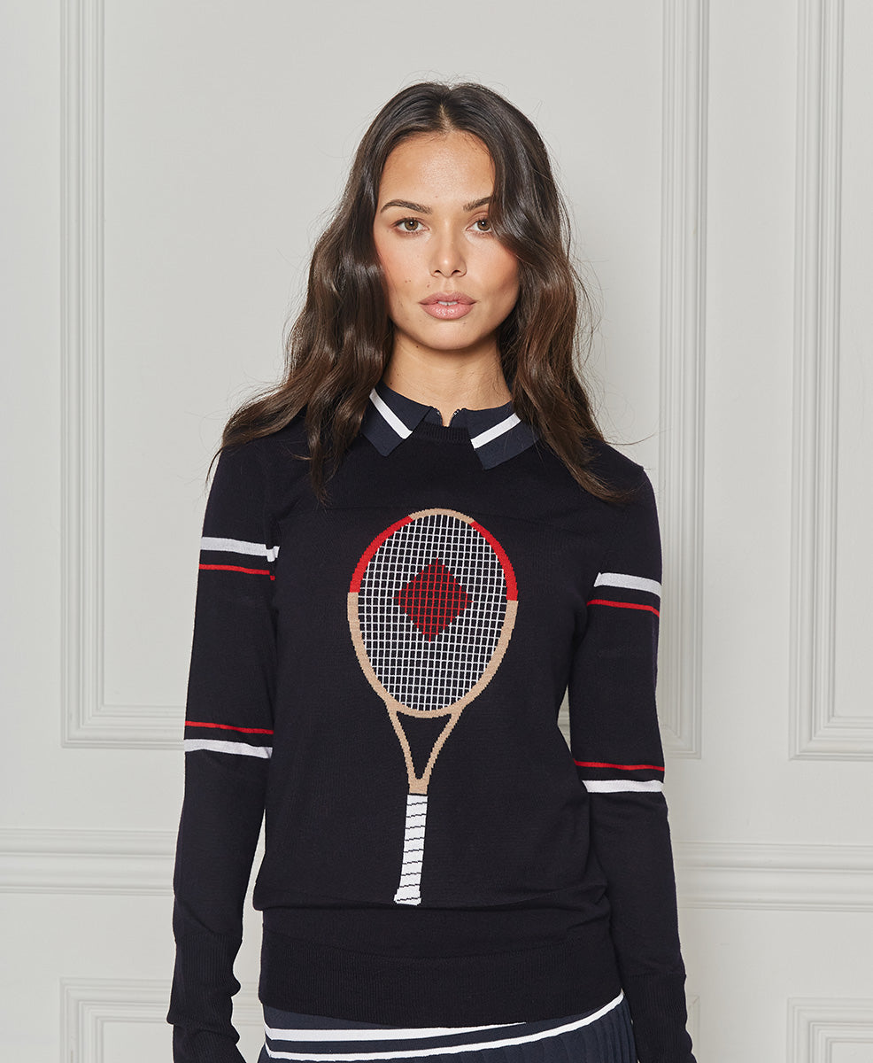 L'ETOILE TENNIS RACQUET SWEATER