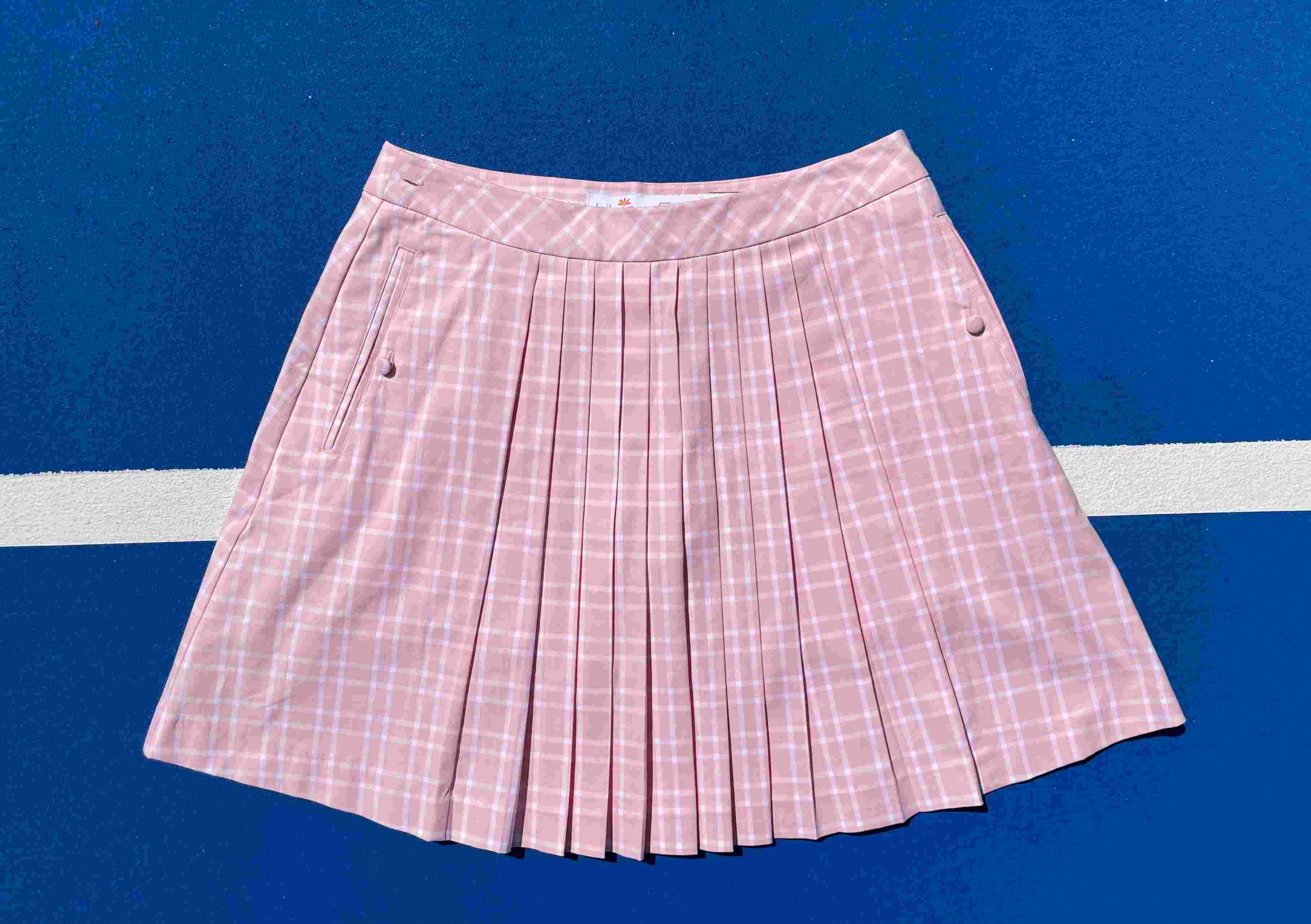 Vintage Lily’s of Beverly Hills Pink Plaid Pleated Tennis Skirt – Deadstock w/ Tags