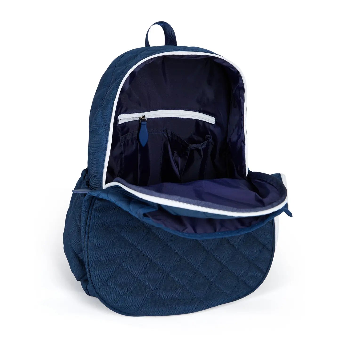 Ame & Lulu Game On Tennis Backpack – Navy Quilted Tennis Bag