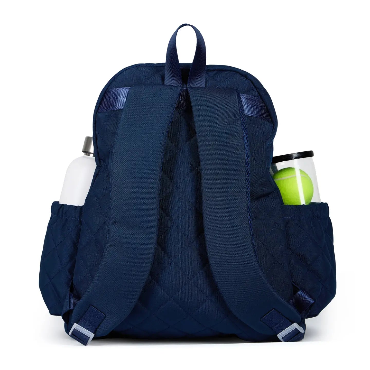 Ame & Lulu Game On Tennis Backpack – Navy Quilted Tennis Bag