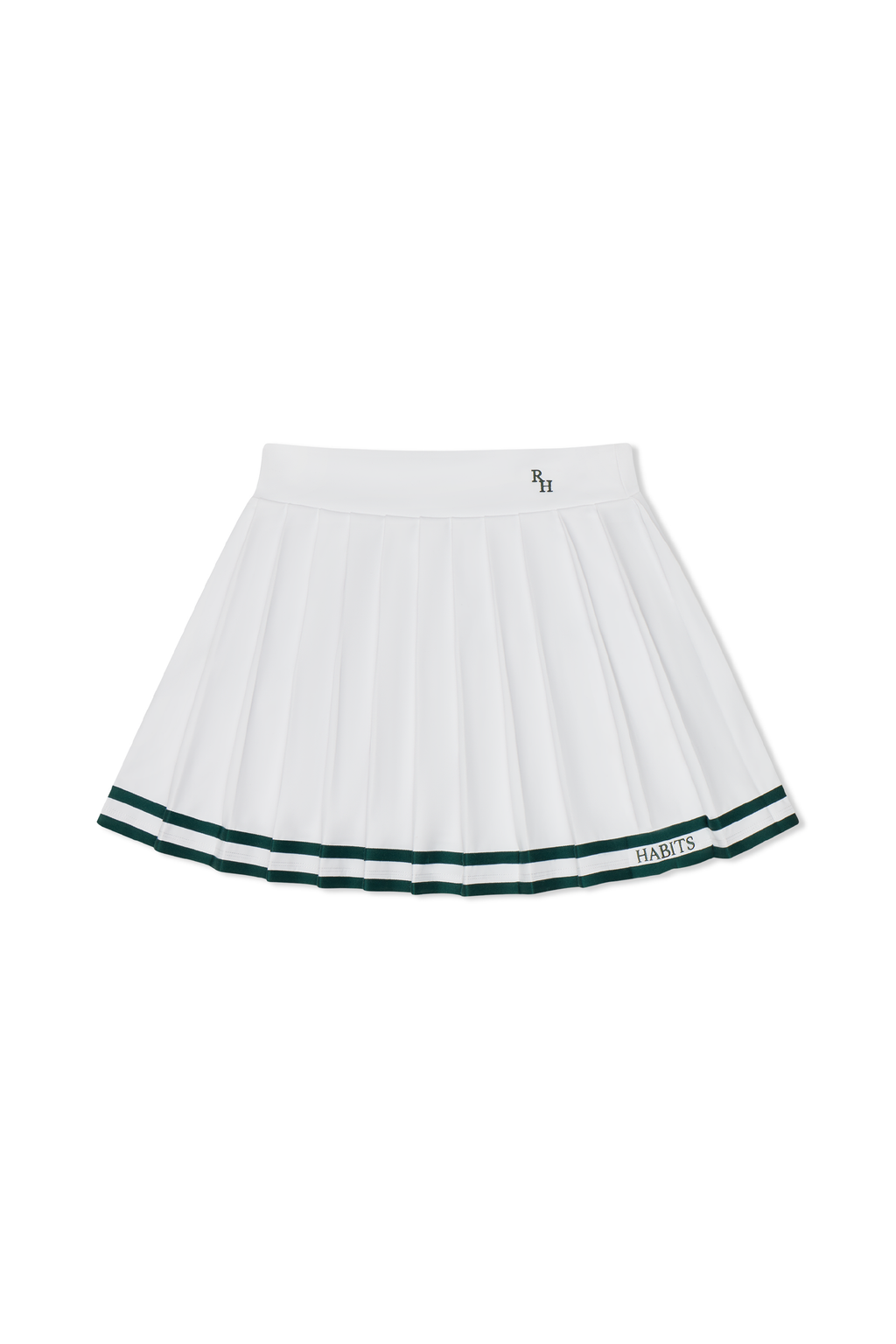 Natasha Tennis Skirt with Green Piping by Recreational Habits