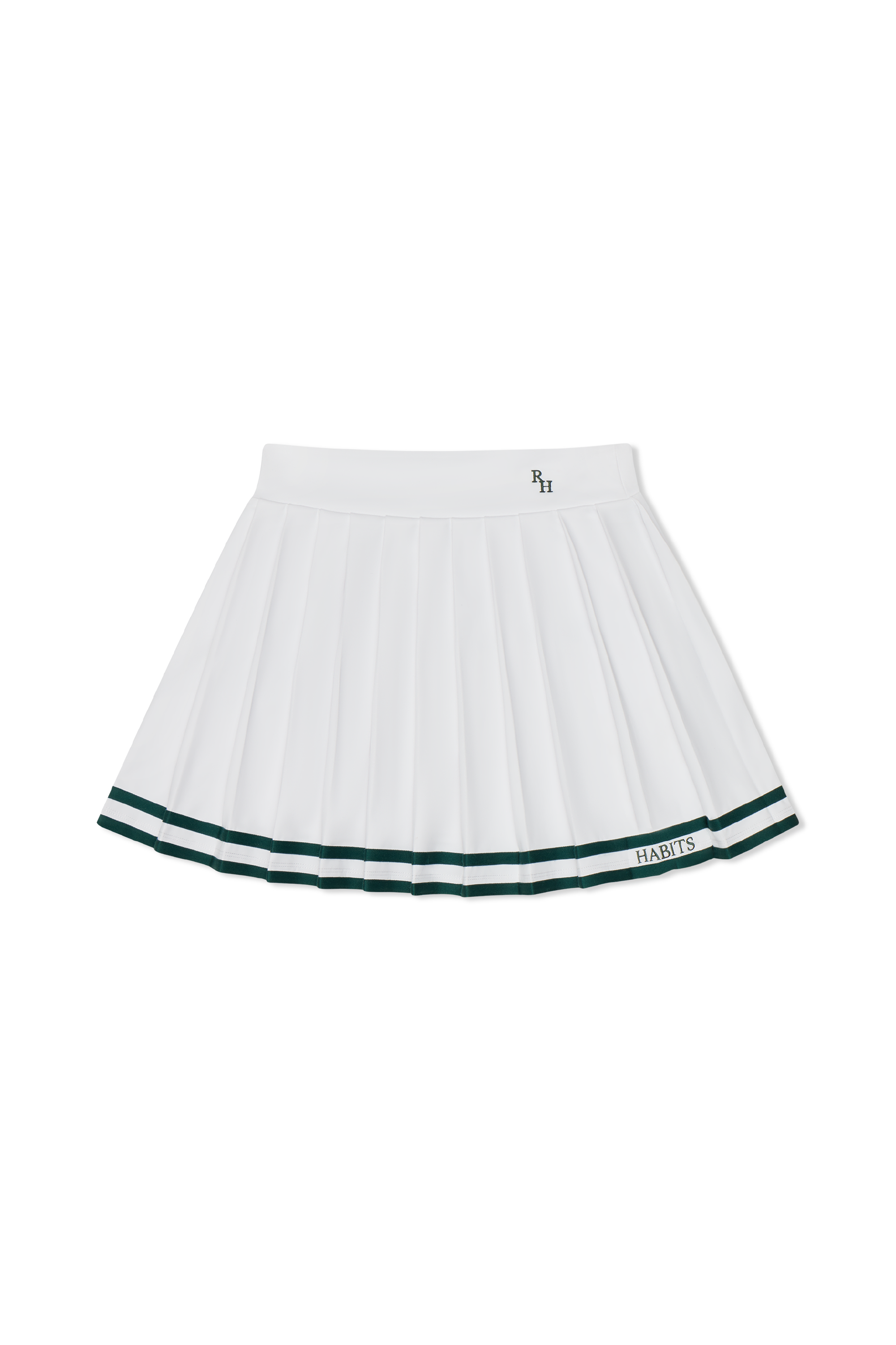 Natasha Tennis Skirt with Green Piping by Recreational Habits