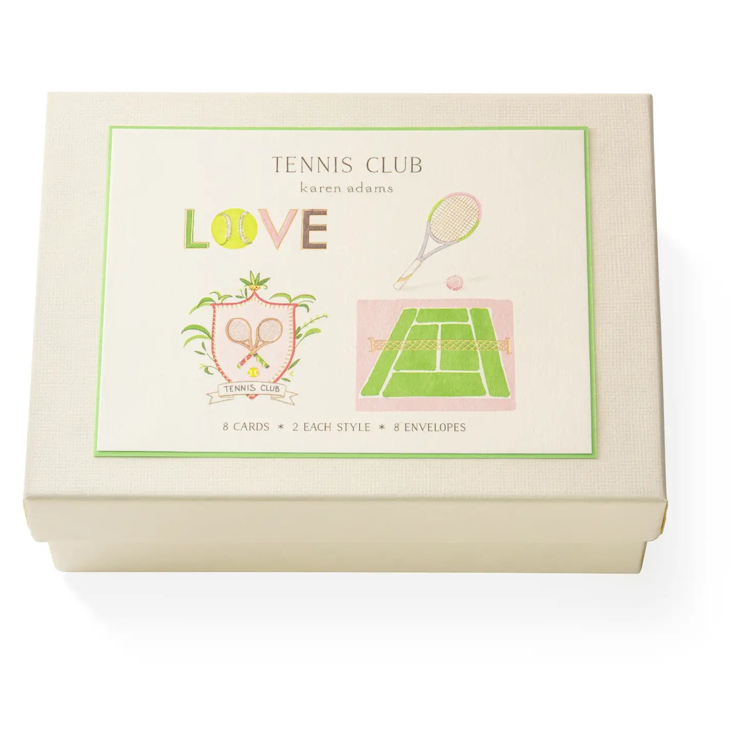Tennis Club Notecard Box