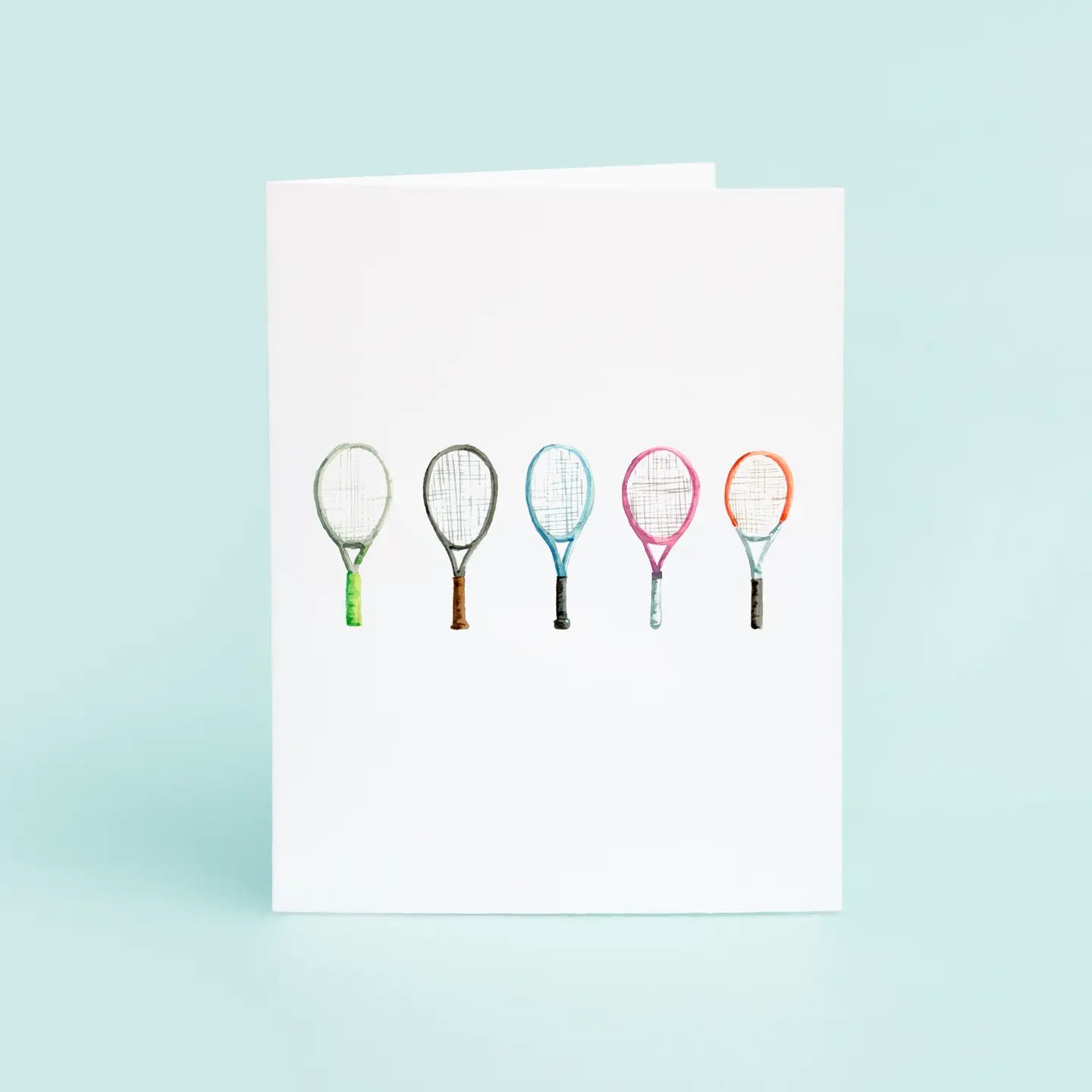 Tennis Racquets Notecard Set