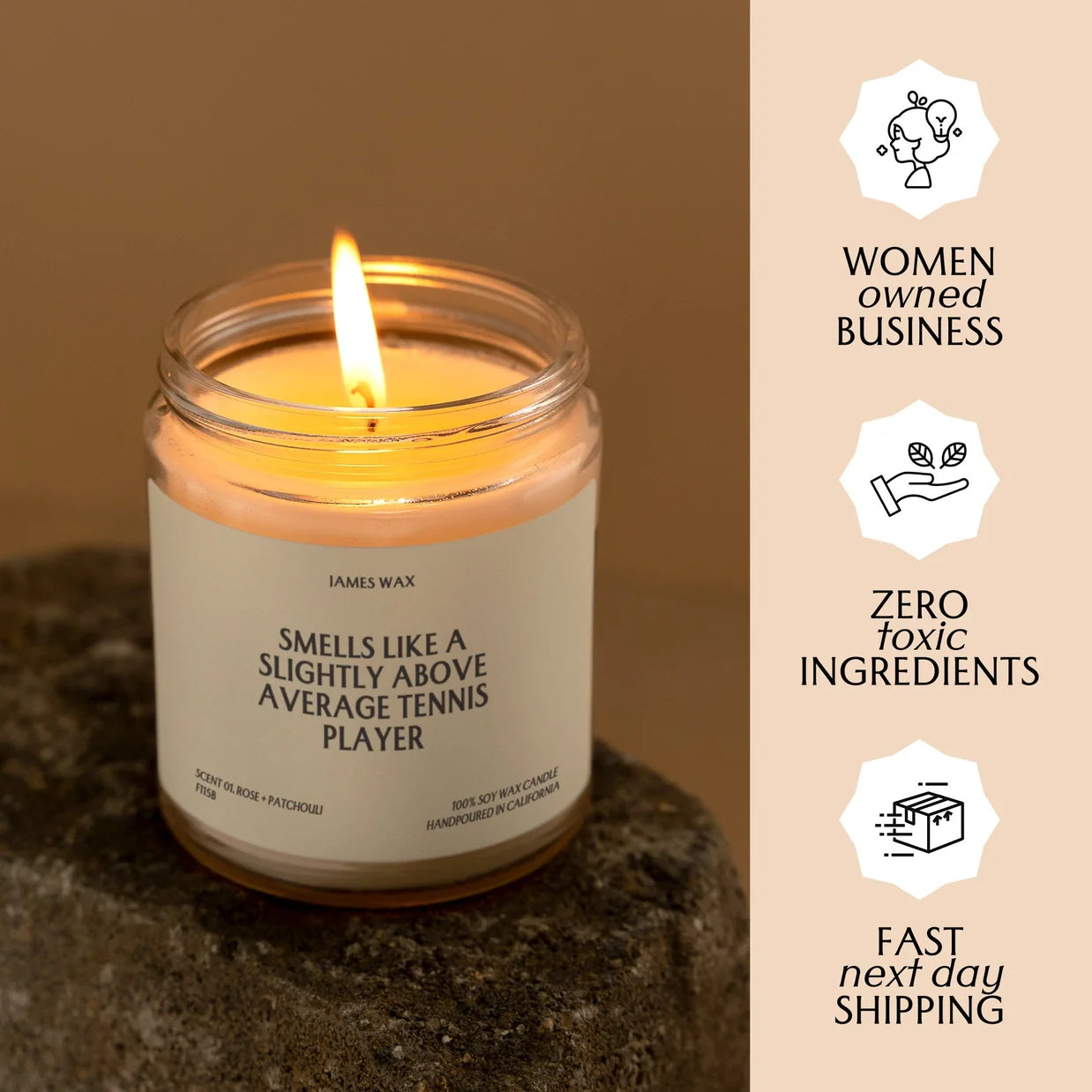 James Wax “Smells like Above Average Tennis Player” Candle – Mimosa & Pineapple