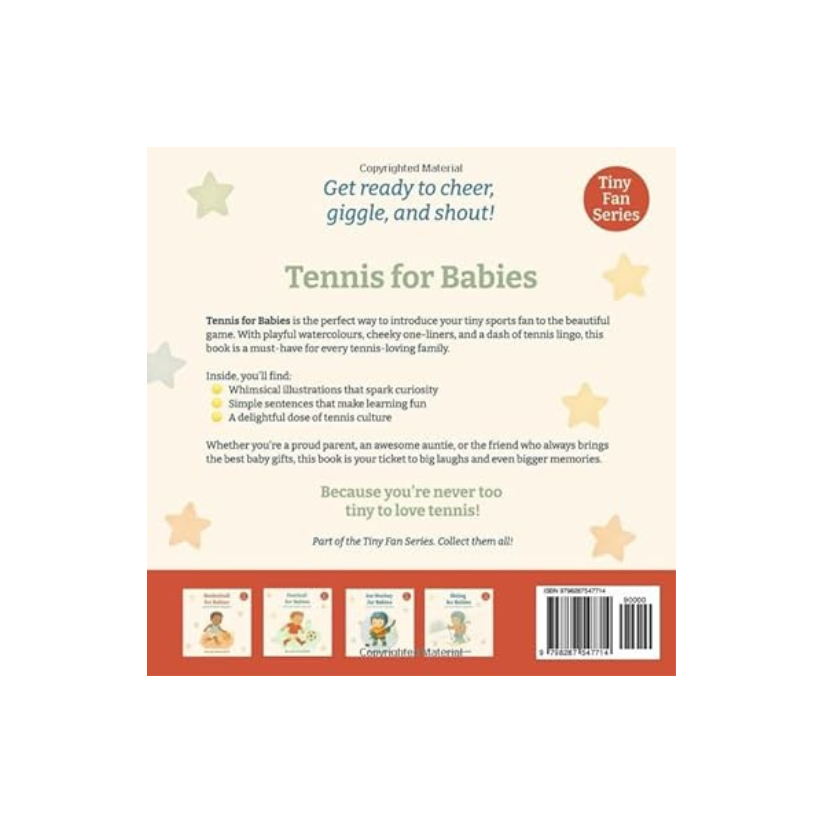 Tennis for Babies – Pastel Illustrated Paperback Gift Book for Sporty Families