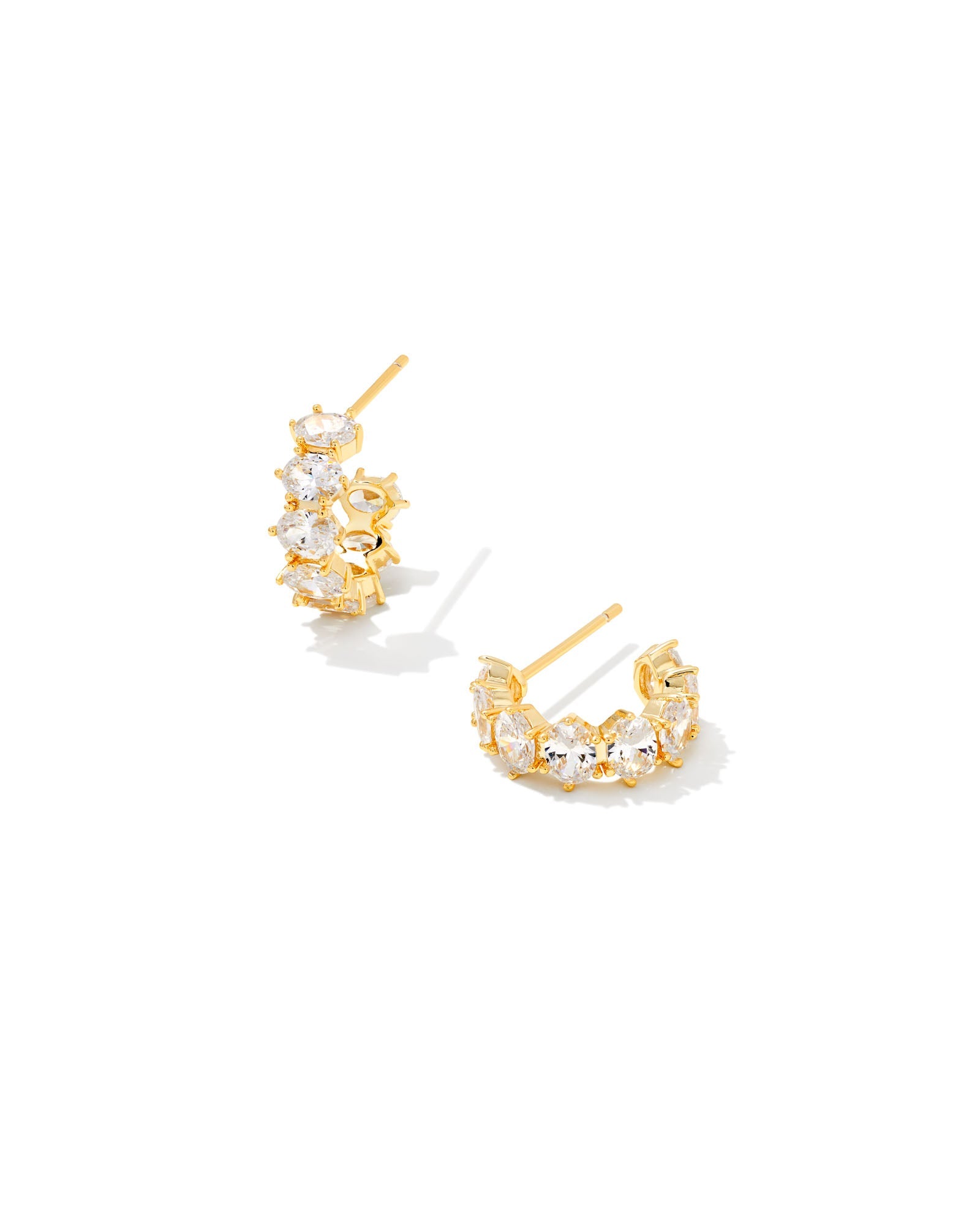 Kendra Scott Cailin Crystal Huggie Earrings – Court-Ready Sparkle
