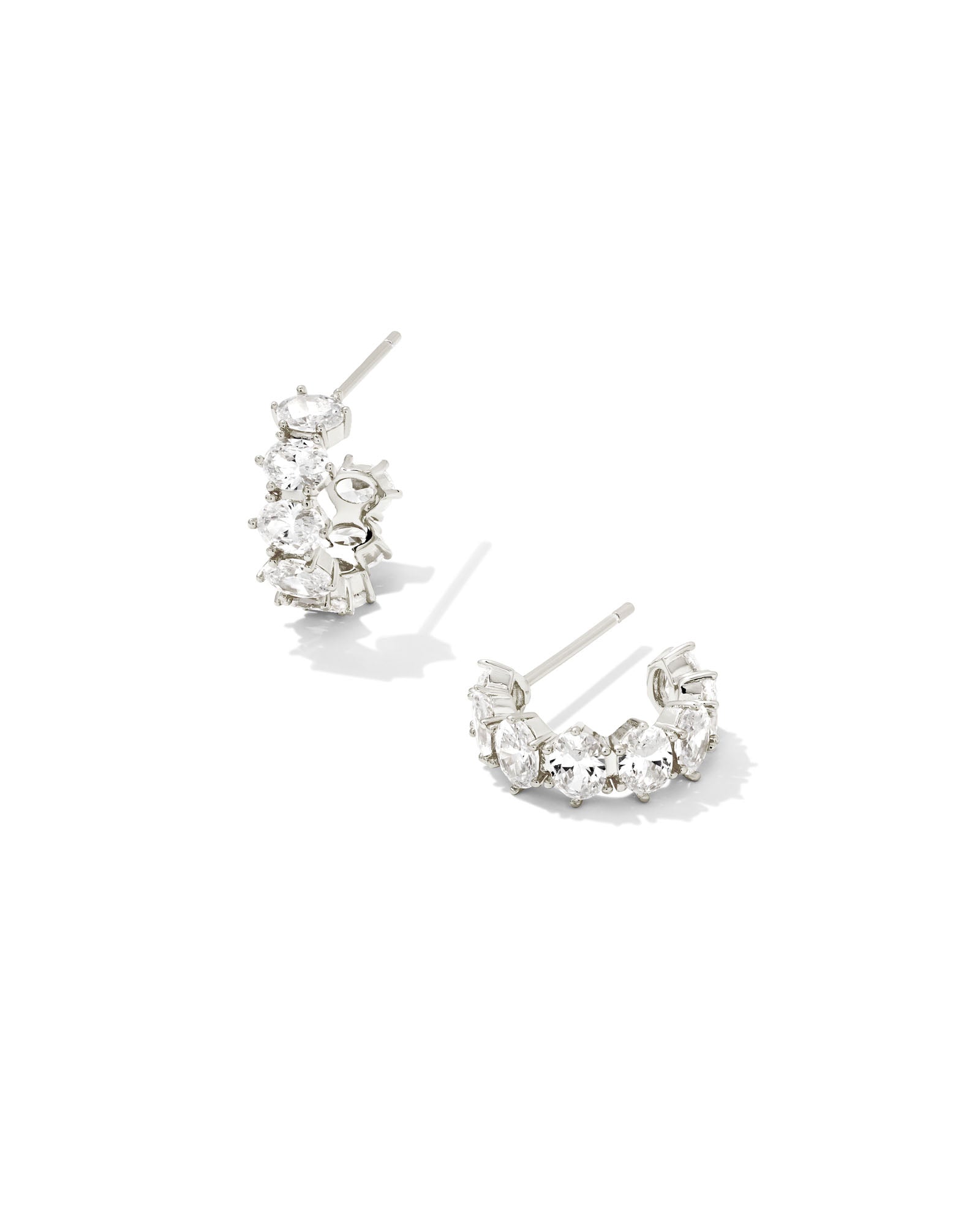 Kendra Scott Cailin Crystal Huggie Earrings – Court-Ready Sparkle