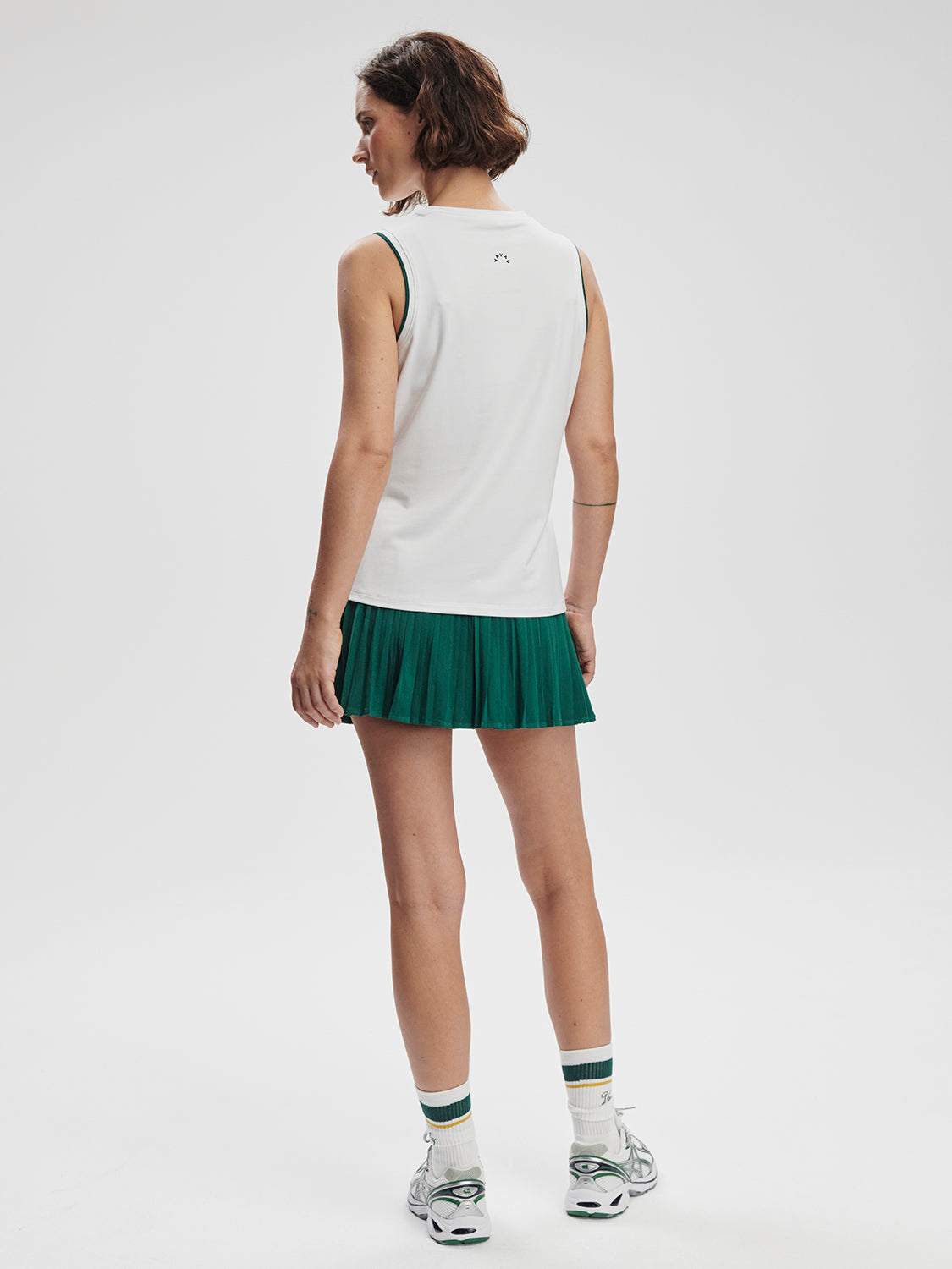 Varley Arton Performance Tank in Forest/White